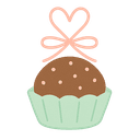 Logo Casa da Doçura em formato de brigadeiro